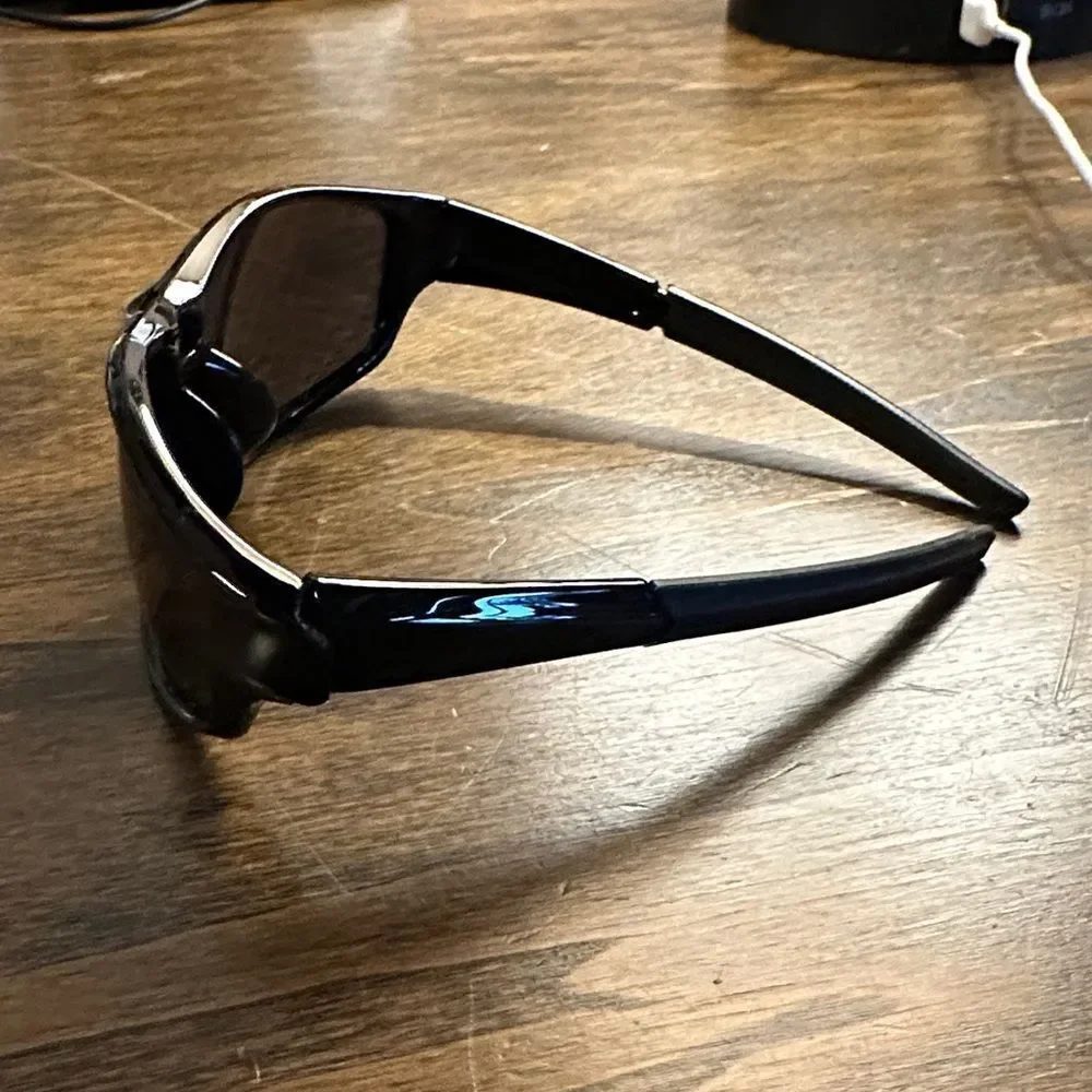 Men's Black Performance Sunglasses with Smoke Lenses